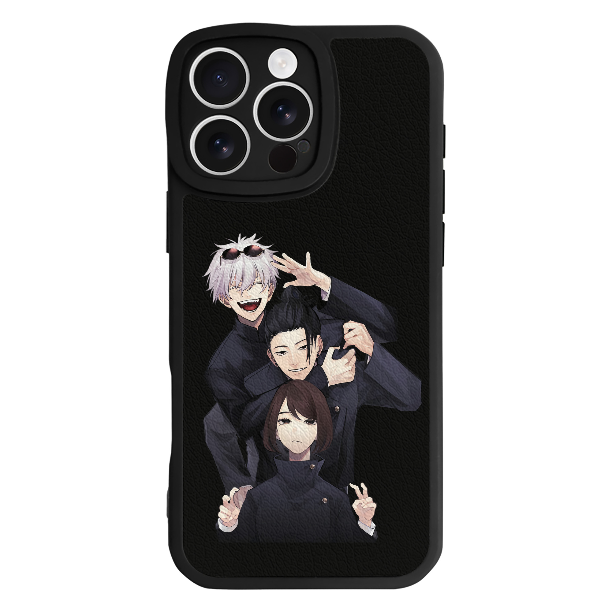 （画像用） 呪術廻戦 Jujutsu Kaisen 【iPhone 16シリーズ対応】シリコンスマホケース（レザー調） 材質：シリコン